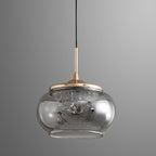 Modern Art Deco Hardware Acrylic Glass Lampshade Candy Bowl LED Pendant Light For Bedroom