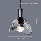 Modern Luxury Full Copper Crystal Lampshade 1 - Light Pendant Light For Dining Room