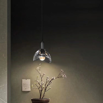Modern Luxury Full Copper Crystal Lampshade 1 - Light Pendant Light For Dining Room