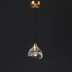 Modern Luxury Full Copper Crystal Lampshade 1 - Light Pendant Light For Dining Room