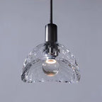 Modern Luxury Full Copper Crystal Lampshade 1 - Light Pendant Light For Dining Room
