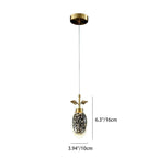 Modern Luxury Dome Water Drop Leaves Full Copper Crystal LED Pendant Light For Living Room
