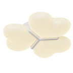 Contemporary Nordic Cream Three Love Hearts Acrylic Lampshade Iron LED Flush Mount Ceiling Light For Bedroom
