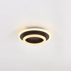 Contemporary Simplicity Round Square Iron PVC LED Flush Mount Ceiling Light For Bedroom