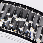Modern Luxury Round Square Petal Crystal Glass Lampshade Hardware 4/5/6 - Light Flush Mount Ceiling Light For Living Room