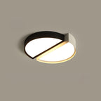 Contemporary Simplicity Round Square Splicing Aluminum Iron Acrylic Lampshade LED Flush Mount Ceiling Light For Bedroom