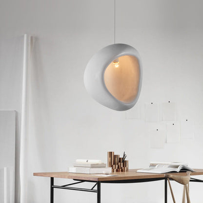 Contemporary Scandinavian Water Drop Full Polystyrene 1 - Light Pendant Light For Dining Room