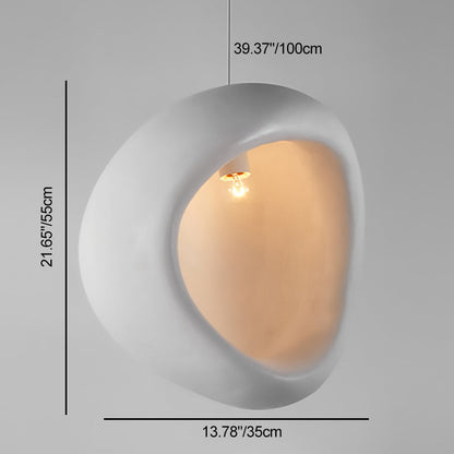 Contemporary Scandinavian Water Drop Full Polystyrene 1 - Light Pendant Light For Dining Room