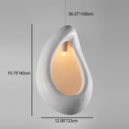 Contemporary Scandinavian Water Drop Full Polystyrene 1 - Light Pendant Light For Dining Room