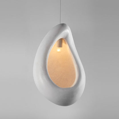 Contemporary Scandinavian Water Drop Full Polystyrene 1 - Light Pendant Light For Dining Room