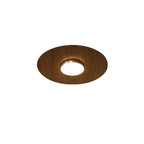Contemporary Retro Round Disc Iron Acrylic Lampshade LED Flush Mount Ceiling Light For Bedroom