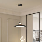 Contemporary Scandinavian Dome UFO Shape Iron PE Lampshade LED Pendant Light For Dining Room