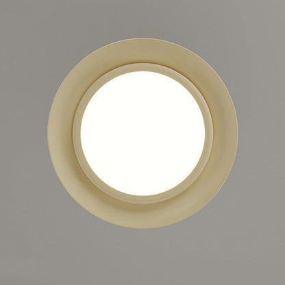 Contemporary Scandinavian Dome UFO Shape Iron PE Lampshade LED Pendant Light For Dining Room