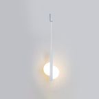 Modern Simplicity Dome Half Cut Circle Iron Acrylic Lampshade LED Pendant Light for Bedroom BulbSquare