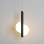 Modern Simplicity Dome Half Cut Circle Iron Acrylic Lampshade LED Pendant Light for Bedroom BulbSquare