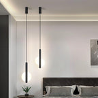 Modern Simplicity Dome Half Cut Circle Iron Acrylic Lampshade LED Pendant Light for Bedroom BulbSquare