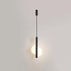 Modern Simplicity Dome Half Cut Circle Iron Acrylic Lampshade LED Pendant Light for Bedroom BulbSquare