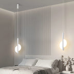 Modern Simplicity Dome Half Cut Circle Iron Acrylic Lampshade LED Pendant Light for Bedroom BulbSquare