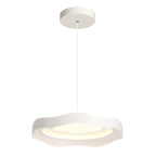 Modern Minimalist Dome Wave Round Iron Aluminum Lampshade LED Pendant Light For Dining Room