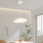 Modern Minimalist Dome Wave Round Iron Aluminum Lampshade LED Pendant Light For Dining Room