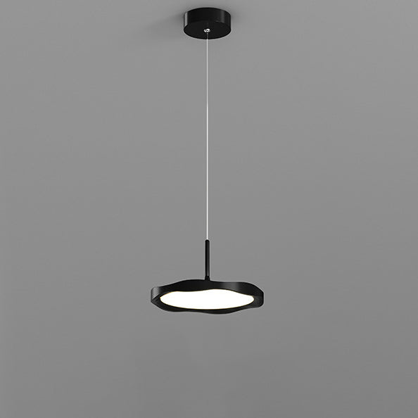 Modern Minimalist Dome Wave Round Acrylic Aluminum Iron Lampshade LED Pendant Light For Dining Room
