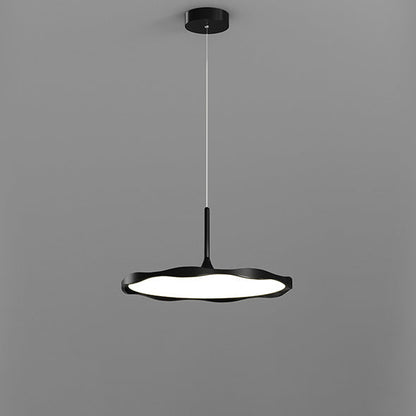 Modern Minimalist Dome Wave Round Acrylic Aluminum Iron Lampshade LED Pendant Light For Dining Room