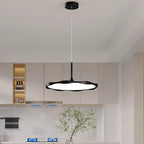 Modern Minimalist Dome Wave Round Acrylic Aluminum Iron Lampshade LED Pendant Light For Dining Room