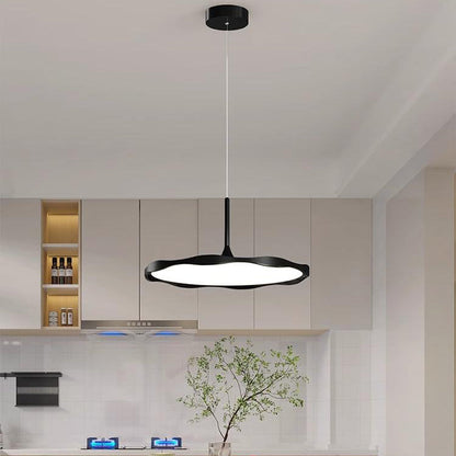 Modern Minimalist Dome Wave Round Acrylic Aluminum Iron Lampshade LED Pendant Light For Dining Room