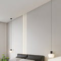 Contemporary Nordic Dome Wave Roto-molding Lampshade Iron LED Pendant Light For Bedroom