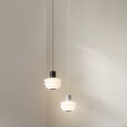 Contemporary Nordic Dome Wave Roto-molding Lampshade Iron LED Pendant Light For Bedroom