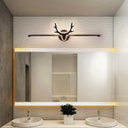 Contemporary Scandinavian Deer Iron Acrylic LED Vanity Light Mirror Front Wall Sconce Lamp For Bathroom