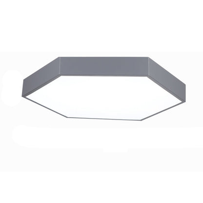 Modern Simplicity Hexagonal Macarons Iron Aluminum Lampshade LED Flush Mount Ceiling Light for Home Office