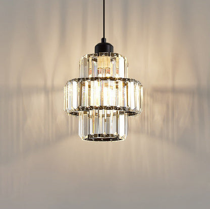 Contemporary Simplicity Dome Columnar Glass Lampshade Iron Resin 1 - Light Pendant Light For Dining Room