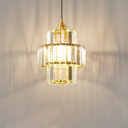 Contemporary Simplicity Dome Columnar Glass Lampshade Iron Resin 1 - Light Pendant Light For Dining Room