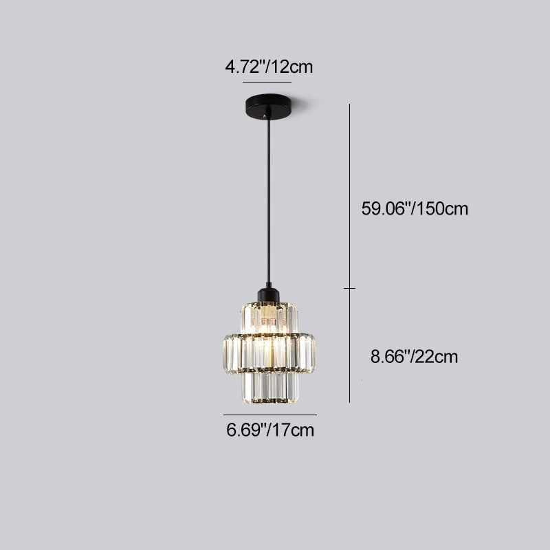Contemporary Simplicity Dome Columnar Glass Lampshade Iron Resin 1 - Light Pendant Light For Dining Room
