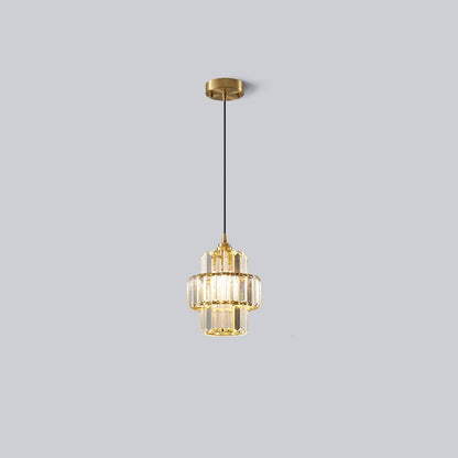 Contemporary Simplicity Dome Columnar Glass Lampshade Iron Resin 1 - Light Pendant Light For Dining Room