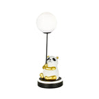 Contemporary Creative Panda Resin Base PVC Lampshade LED Table Lamp For Bedroom Lumendat