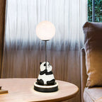 Contemporary Creative Panda Resin Base PVC Lampshade LED Table Lamp For Bedroom Lumendat