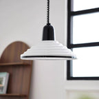 Contemporary Scandinavian Conical Bowl Shape Glass Lampshade Iron 1 - Light Pendant Light For Dining Room