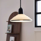 Contemporary Scandinavian Conical Bowl Shape Glass Lampshade Iron 1 - Light Pendant Light For Dining Room