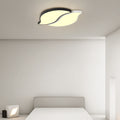 Contemporary Creative Leaves Stitching Acrylic Iron Lampshade LED Flush Mount Ceiling Light For Bedroom