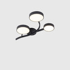 Contemporary Scandinavian Dome Tree Branch Acrylic Iron LED Semi-flush Mount Ceiling Light for Living Room