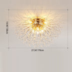 Modern Luxury Dandelion Shape Aluminum Iron 4/5/6/8 - Light Flush Mount Ceiling Light For Living Room