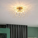 Modern Luxury Dandelion Shape Aluminum Iron 4/5/6/8 - Light Flush Mount Ceiling Light For Living Room
