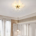 Modern Luxury Dandelion Shape Aluminum Iron 4/5/6/8 - Light Flush Mount Ceiling Light For Living Room