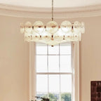 Traditional French Dome Round Circle Iron Glass 8/10 - Light Chandelier for Living Room modern luxury lighting fixture
