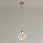 Modern Luxury Dome Round Crystal Lampshade Hardware LED Pendant Light For Bedroom