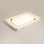 Contemporary Nordic Cream Round Square Rectangle Iron Acrylic LED Flush Mount Ceiling Light For Bedroom