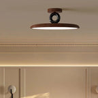 Contemporary Retro Dome Round Iron Acrylic LED Flush Mount Ceiling Light For Bedroom