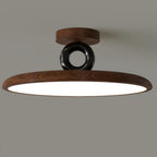 Contemporary Retro Dome Round Iron Acrylic LED Flush Mount Ceiling Light For Bedroom